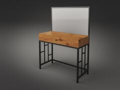 ТУАЛЕТНЫЕ СТОЛИКИ Трюмо+пуф Ренн-TENERO